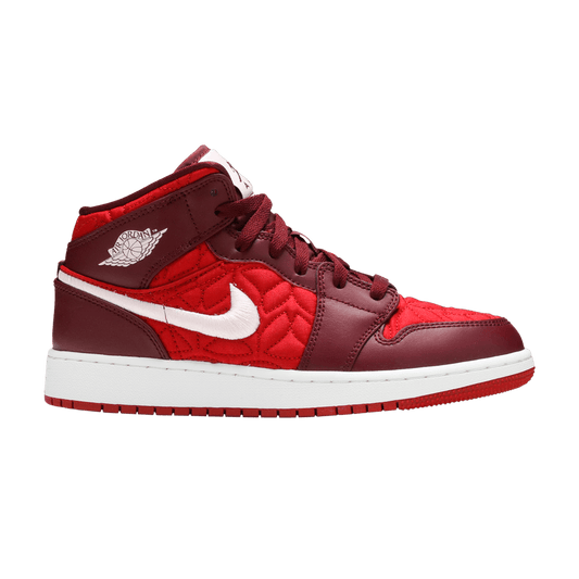 Air Jordan 1 Mid SE GS 'Red Quilted'