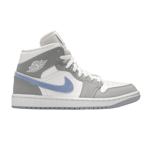 Wmns Air Jordan 1 Mid 'Wolf Grey Aluminum'