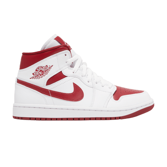 Wmns Air Jordan 1 Mid 'White Pomegranate'