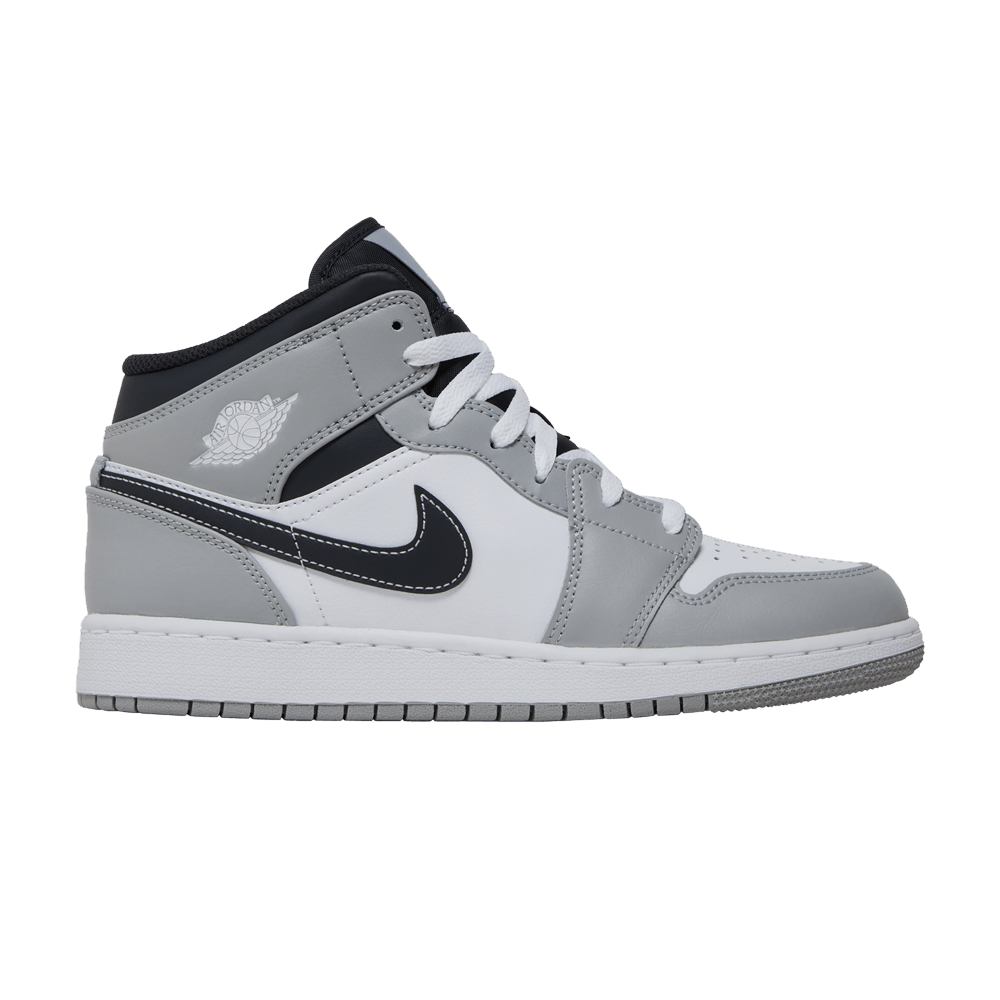 Air Jordan 1 Mid GS 'Light Smoke Grey'