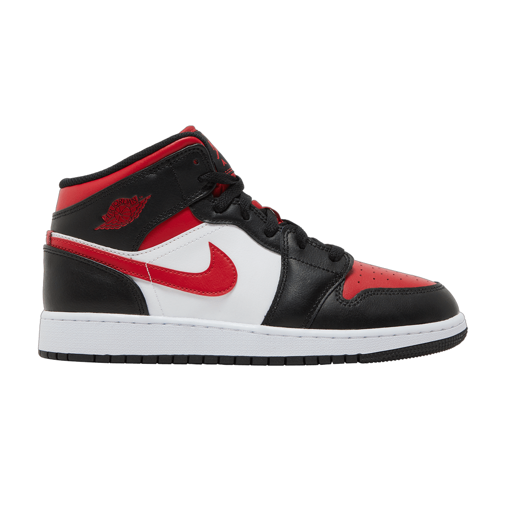 Air Jordan 1 Mid GS 'Black Fire Red'